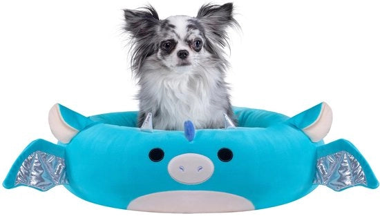 Cuscini Squishmallows Originale Tatiana La Dragoessa, 20 pollici piccola, estremamente morbido, letto per animali ufficiale per cani e gatti