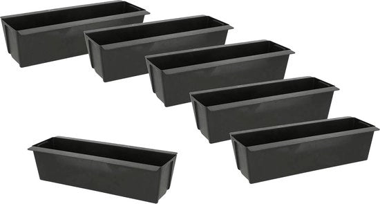 Inserzione per Pianter per Pallet Euro - 6 pezzi / Argento - Pianter per Fiori, Pianter per Balcone