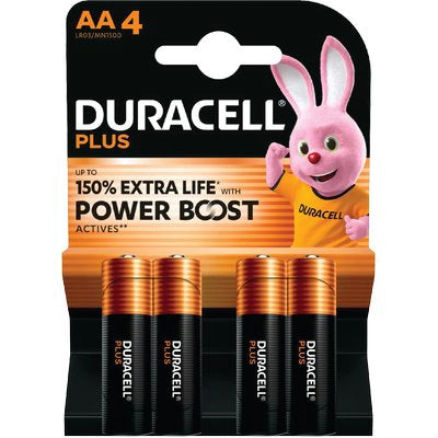 PILA STILO AA PLUS POWER BOOST DURACELL - ALCALINA VOLT 1,5 CF=PZ 4- 20 confezioni