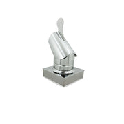 Fumaiolo gallo 50x50cm in acciaio inox base quadra