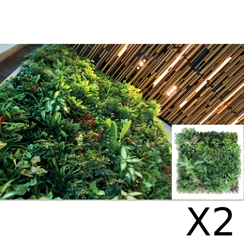 SIEPE ARTIFICIALE PANNELLO 100X100CM JUNGLE