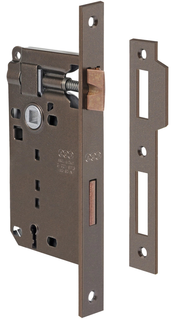 PATENT SERRATURA BRONZATA AGB Q.8/70 50 MM- ALBAN GIACOMO- 5,0 pz