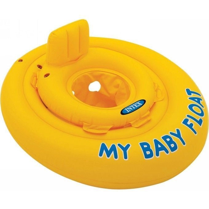 Intex 56585EU Salvagente Gonfiabile con Mutandina per Bambini 6-12 Mesi 70 cm 4 Camere d'Aria colore Giallo