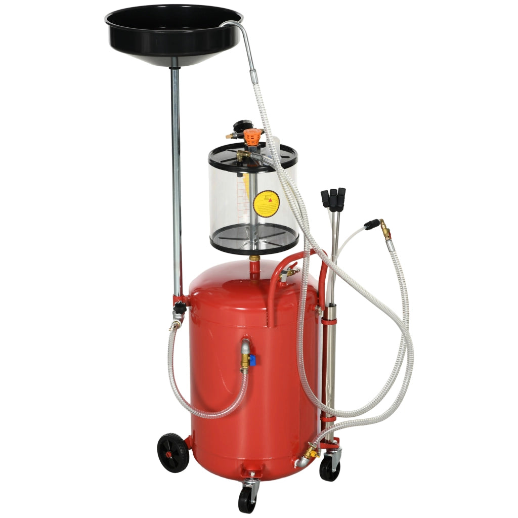 Recuperatore Olio Motore Pneumatico 80L ¨C Xylo ¨C Portatile Regolabile 2in1