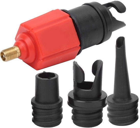 Adattatore di tubi per pneumatici - Forma a clip - Adattatore portatile per tubi pneumatici - Leggero e pratico - Qualità resistente ai danni - Adatto per barche a gomma - Ideale per