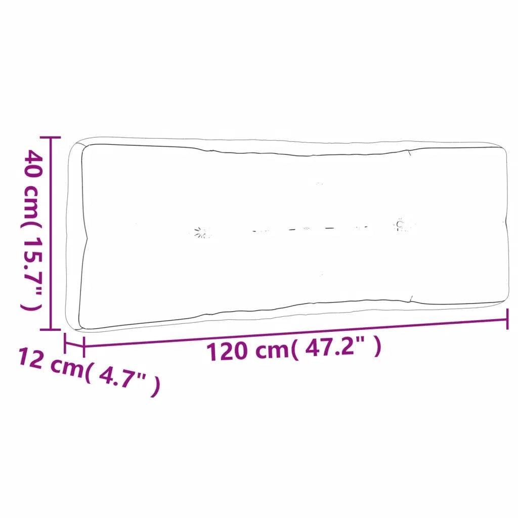 Cuscini per Pallet 2 pz Blu Marino in Tessuto 378150