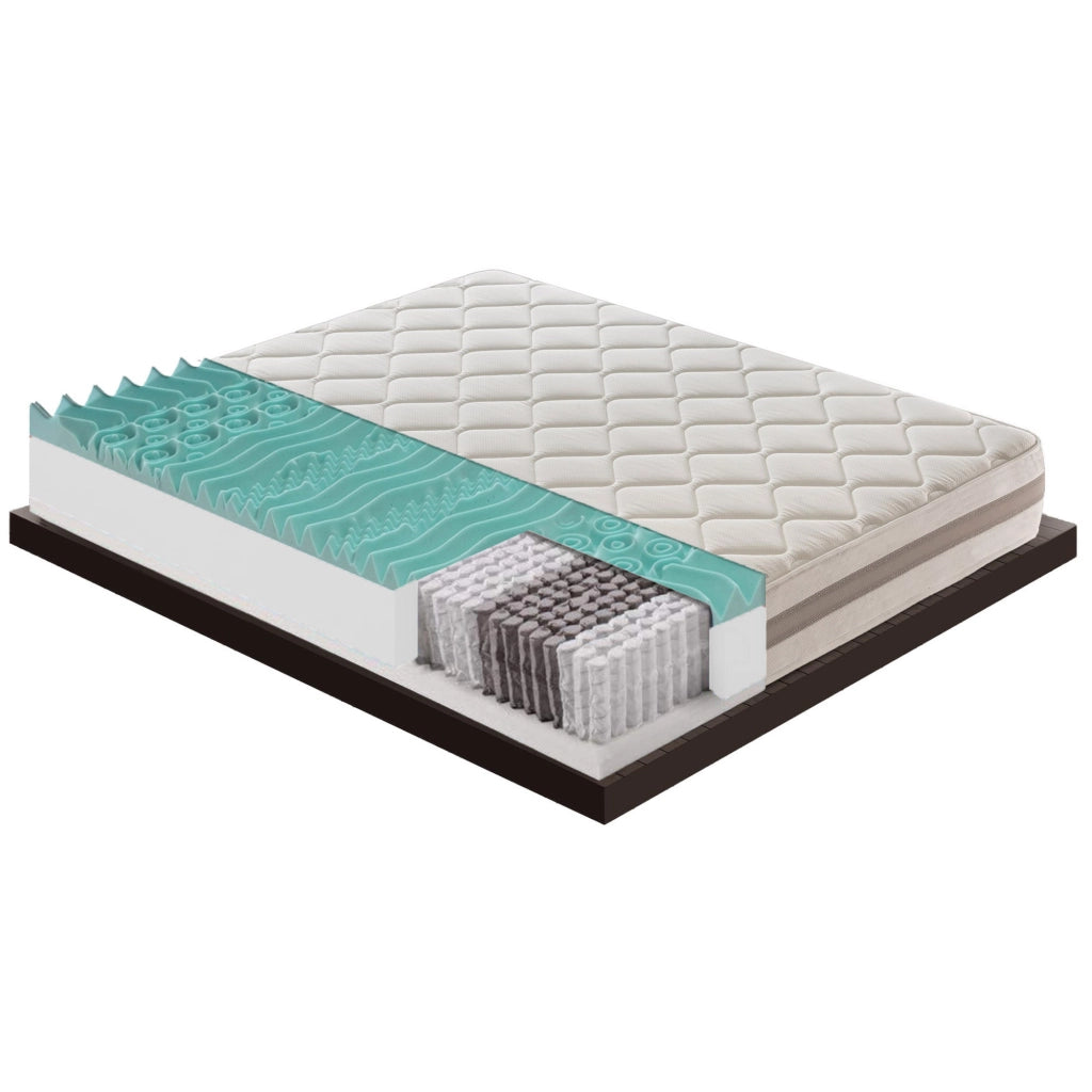 Materasso Piazza e Mezza 140x190 900 Molle insacchettate e memory foam 9 Zone differenziate Altezza 22 cm