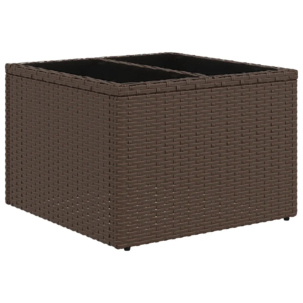 Set Divani da Giardino 6 pz con Cuscini Marrone in Polyrattan 3220183