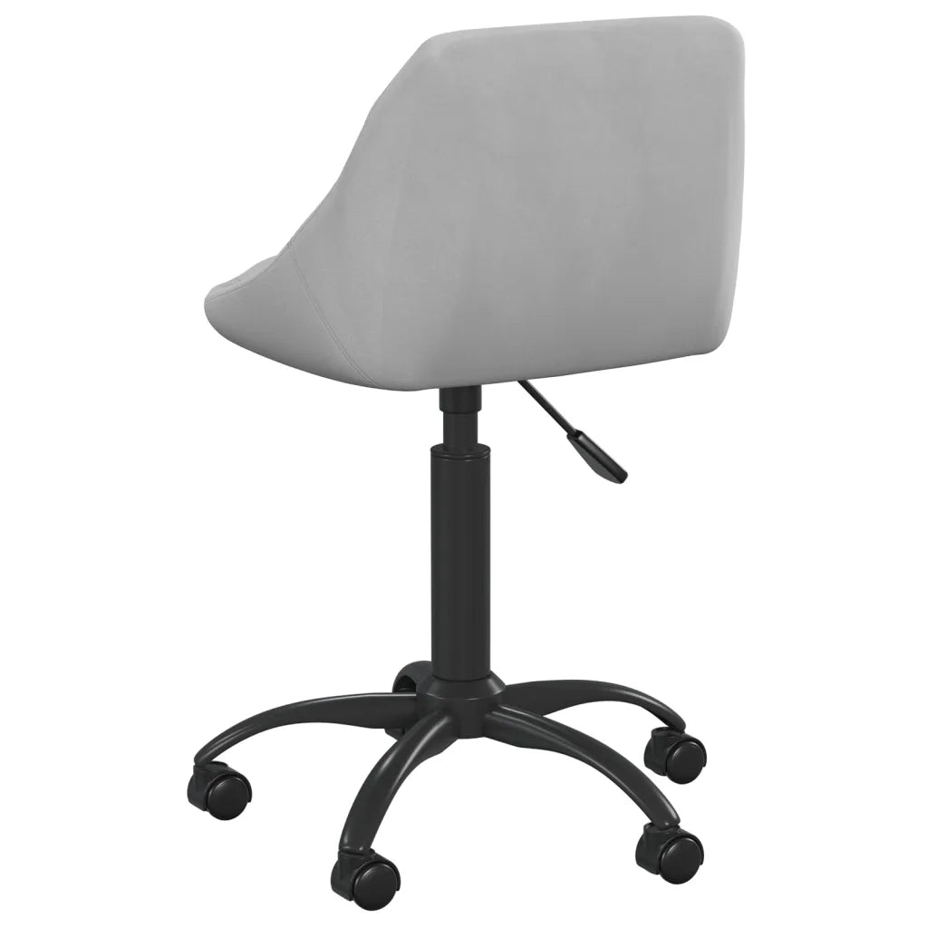 Sedia da Ufficio Grigio Chiaro in Velluto 3088846
