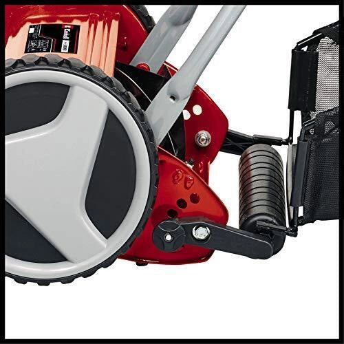 Einhell GC-HM 300 Tosaerba Manuale a Spinta 30 cm 5 Lame Superficie 150 m² Cestello 16 L colore Nero Rosso