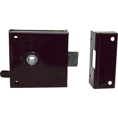 SERRATURA LEGNO APPLICARE 189 BONAITI - Q6+SCR+BLOCCO E.MM 35 DX- 2 pezzi