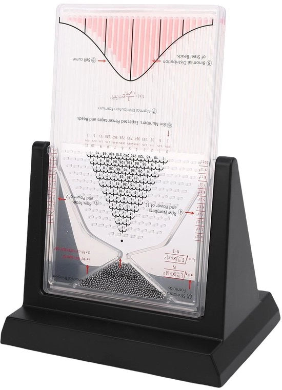 Demonstratore di Probabilità - Modello Matematico - Strumento Educativo - 2800 Perle Metalliche - Dimostrazione Dinamica della Distribuzione - Esperimento Pratico - Modello di Probabilità