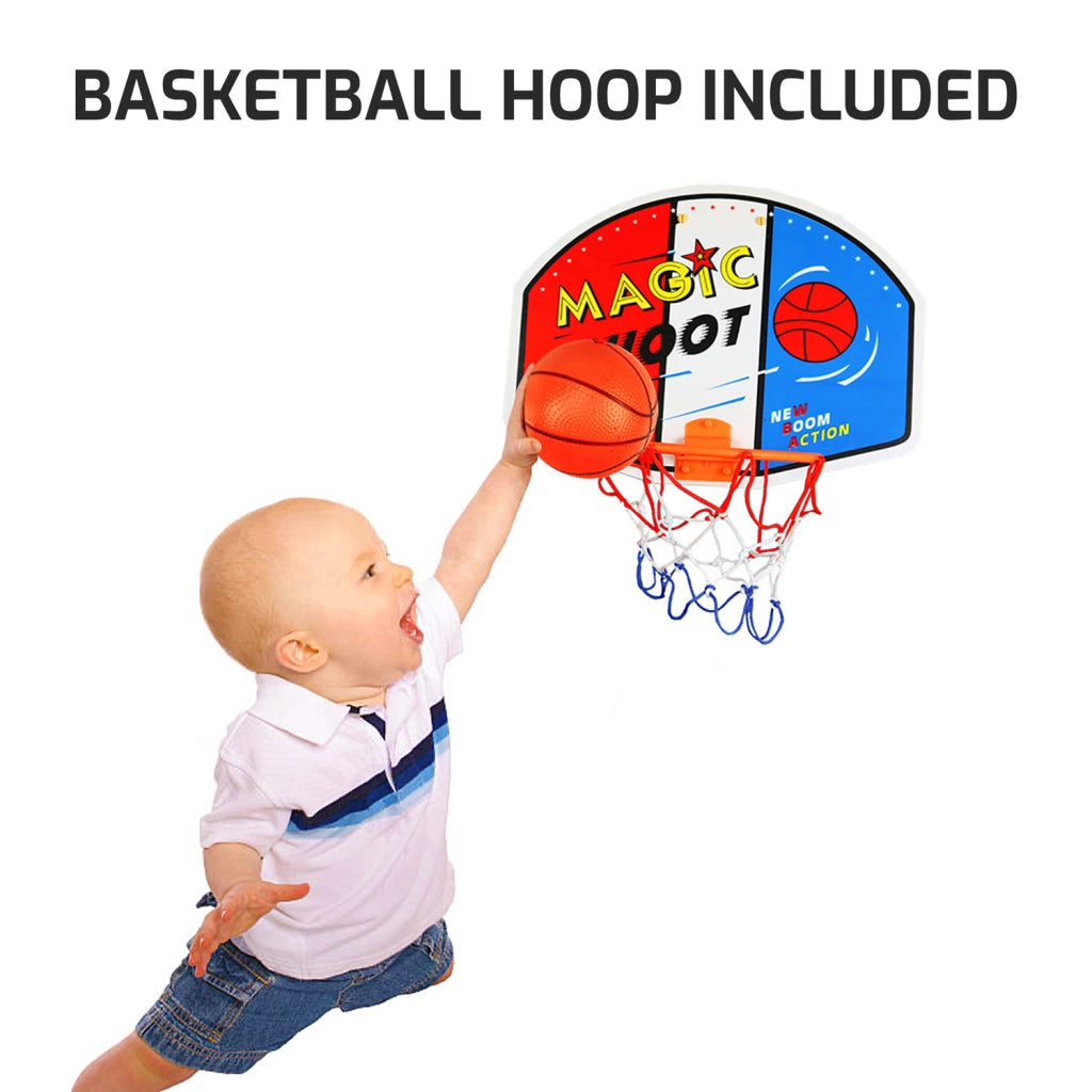 Jumpoo - Trampolino elastico per bambini da 170cm tappeto elastico completo di rete di sicurezza e morbido pad imbottito - Carico max 55kg