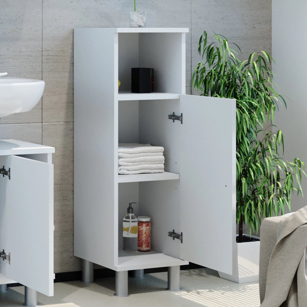 Mobiletto bagno Fynn Bianco lucido 30 x 95 cm Vicco