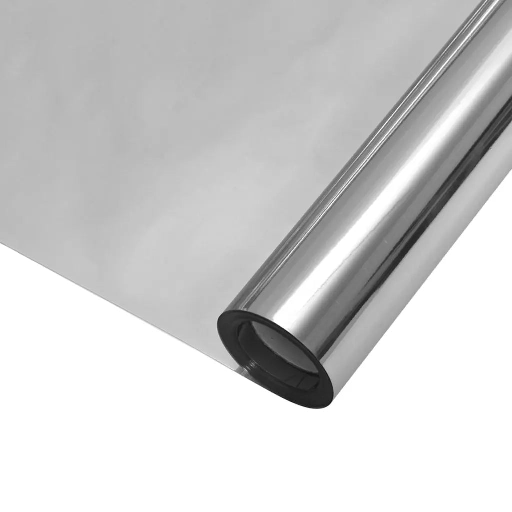 Pellicole Solari Statiche 3pz Effetto Riflettente Argento PVC 3208989