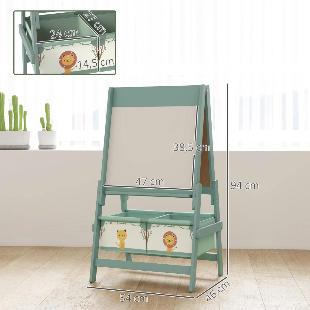 Tavolo da Disegno 3 in 1 per Bambini ¨C Minimal ¨C Verde