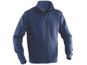 FELPA CON ZIP COTONE E POLIESTERE  tg.L  navy