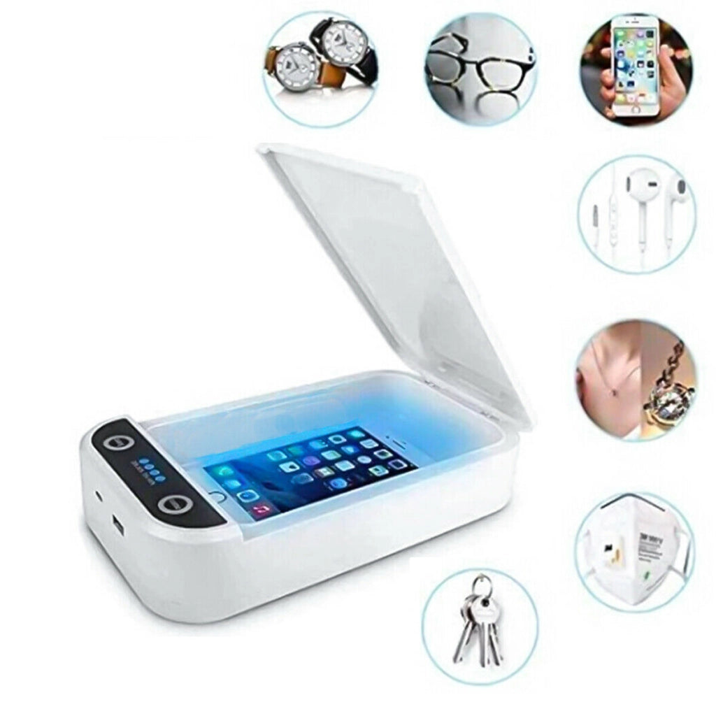 STERILIZZATORE RAGGI UV PORTATILE BOX DISINFEZIONE OGGETTI CELLULARE MASCHERINE