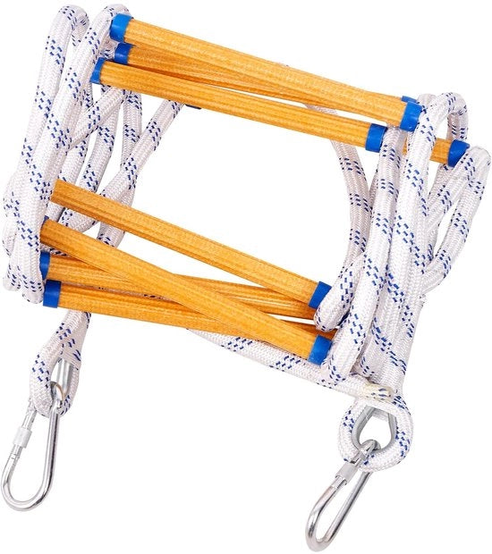 Scalea Portatile per Sport 5 m - Sicuro - Antiscivolo - Design Robusto - Grilletto - Adatto a Bambini/Adulti - Ladder di Emergenza