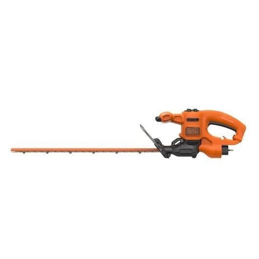 Black+Decker BEHT251-QS Tagliasiepi Elettrico 450W lama 50cm bilama acciaio temprato colore Arancione Nero