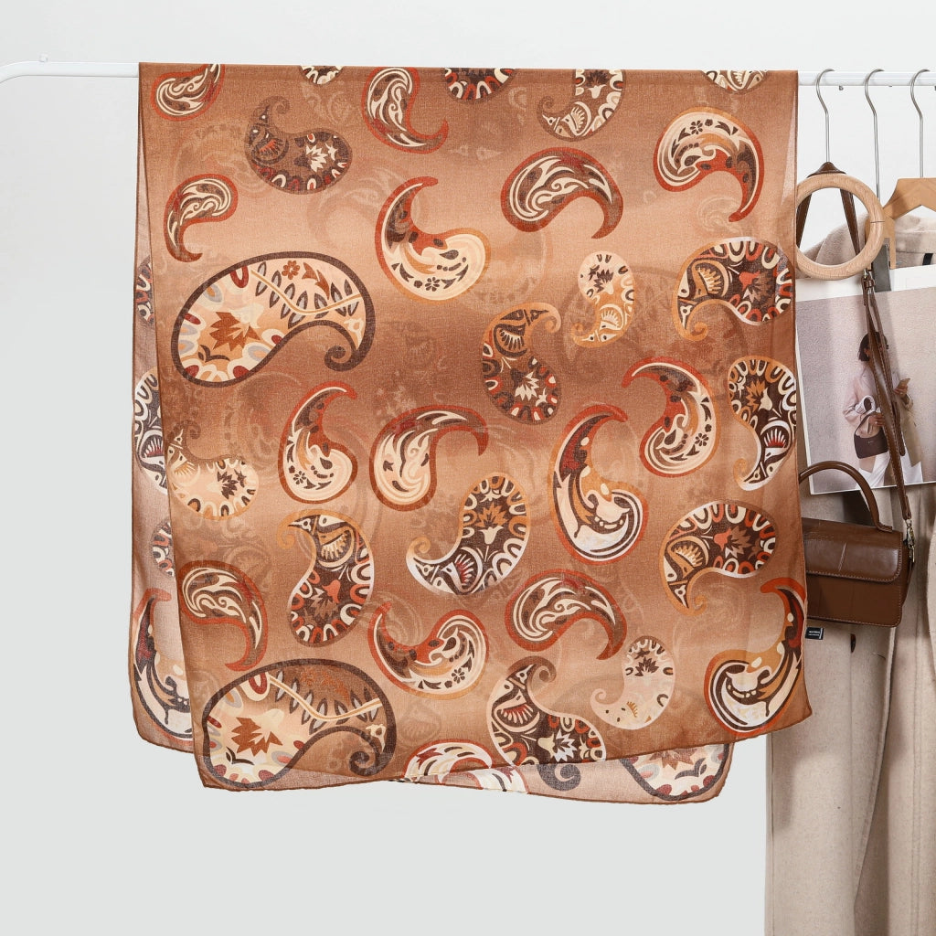 Sciarpa/stola da donna in cotone e lino di grandi dimensioni, alla moda, con protezione solare, ideale come telo mare.