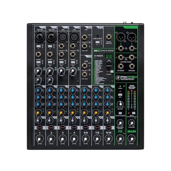 Mixer disc jockey mackie profxv3 series 10 canali black - 0663961057898