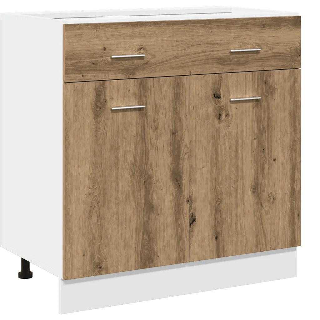 Set di Mobili da Cucina 7 pz Lyon Rovere Artigianale Truciolato 3328572