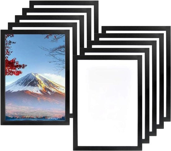 10 frame magnetici autoadesivi per visualizzazione acquatica - ideali per piatti, licenze, foto e documenti