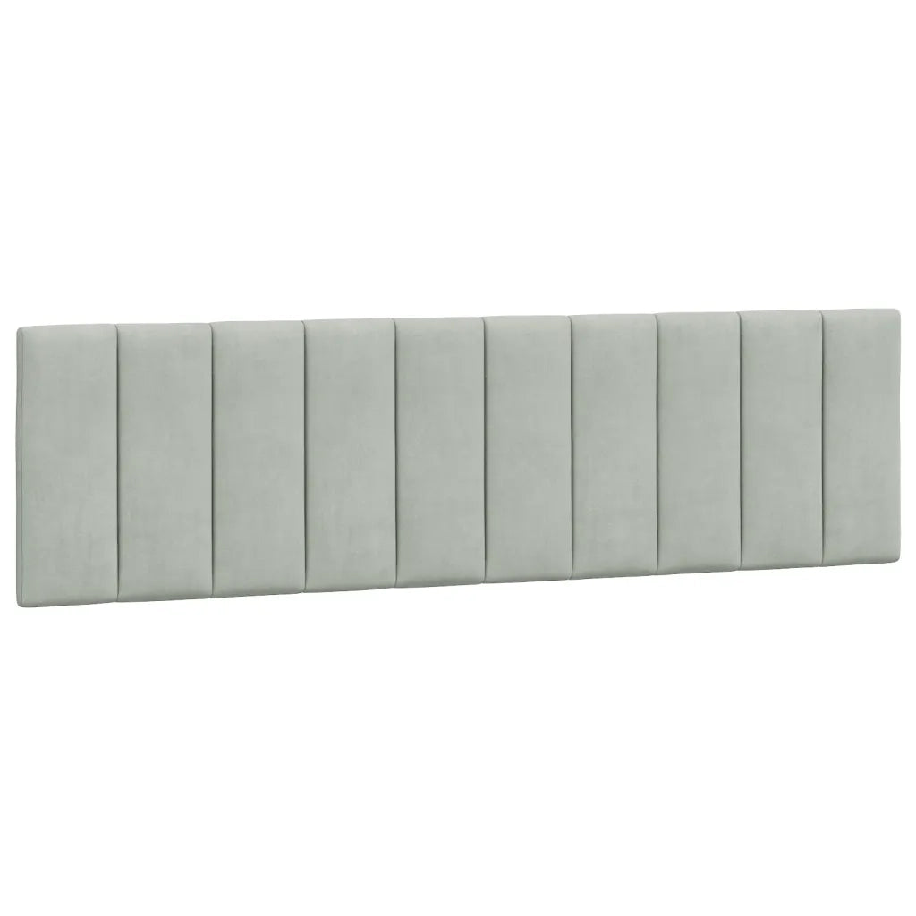 Cuscino Testiera Hanko Grigio Chiaro 180 cm in Velluto 374681