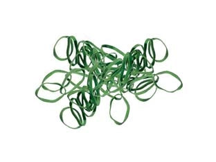 ELASTICI GOMMA VERDE- - ø mm.30 spessore mm.1x1,2 - 1 kg