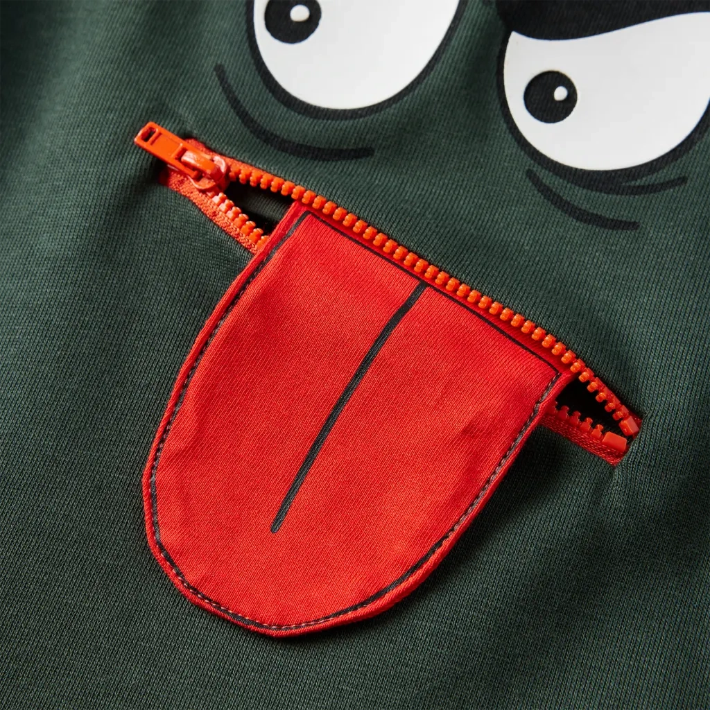 Felpa per Bambini Verde Scuro 92
