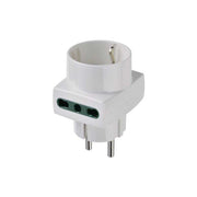 00325.B Adattatore Mult. S31+2P17/11+P30 Bianco