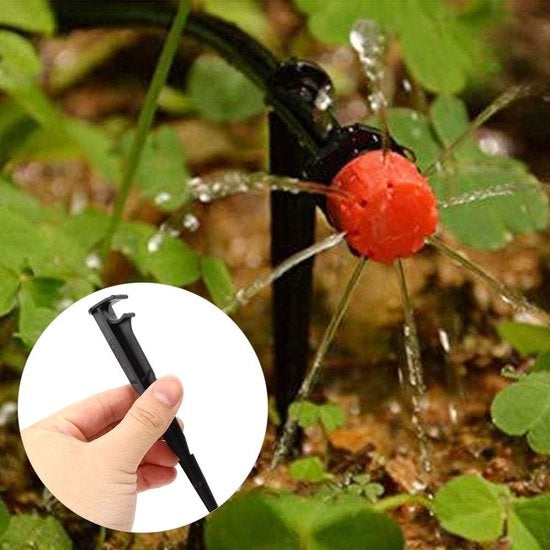Braccio fissa per tubi di giardino con supporto per irrigazione - 14,5 x 2,5 cm - Peso resistente all'usura - 20 pezzi.
