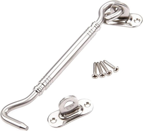 Chiusura Porta Esterna di Alta Qualità in Acciaio Inox - Chiusura Porta Esterna - Chiusura Porta Interna - Chiusura Porta con Codice - Chiusure Porta - Ideale per Garage - Chiusura Porta Esterna con Codice