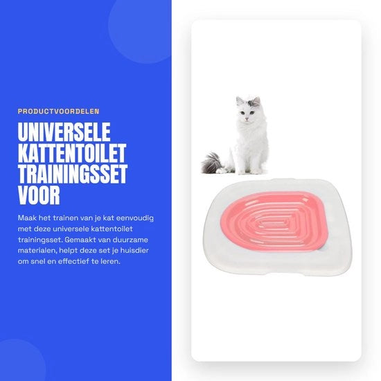 Set di addestramento per gatti universale - riutilizzabile - sicuro - per uso domestico - addestratore di gatto - facile da pulire - gatto in gabbia