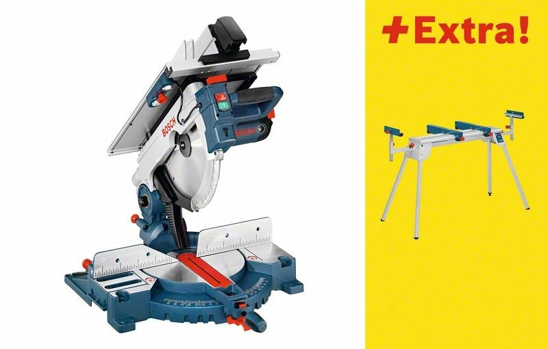 Troncatrice combinata Bosch GTM 12 JL Professional 1800 W – sega radiale + banco sega multifunzione