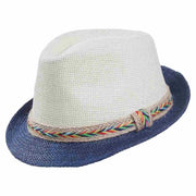 Cappello fedora bicolore 58