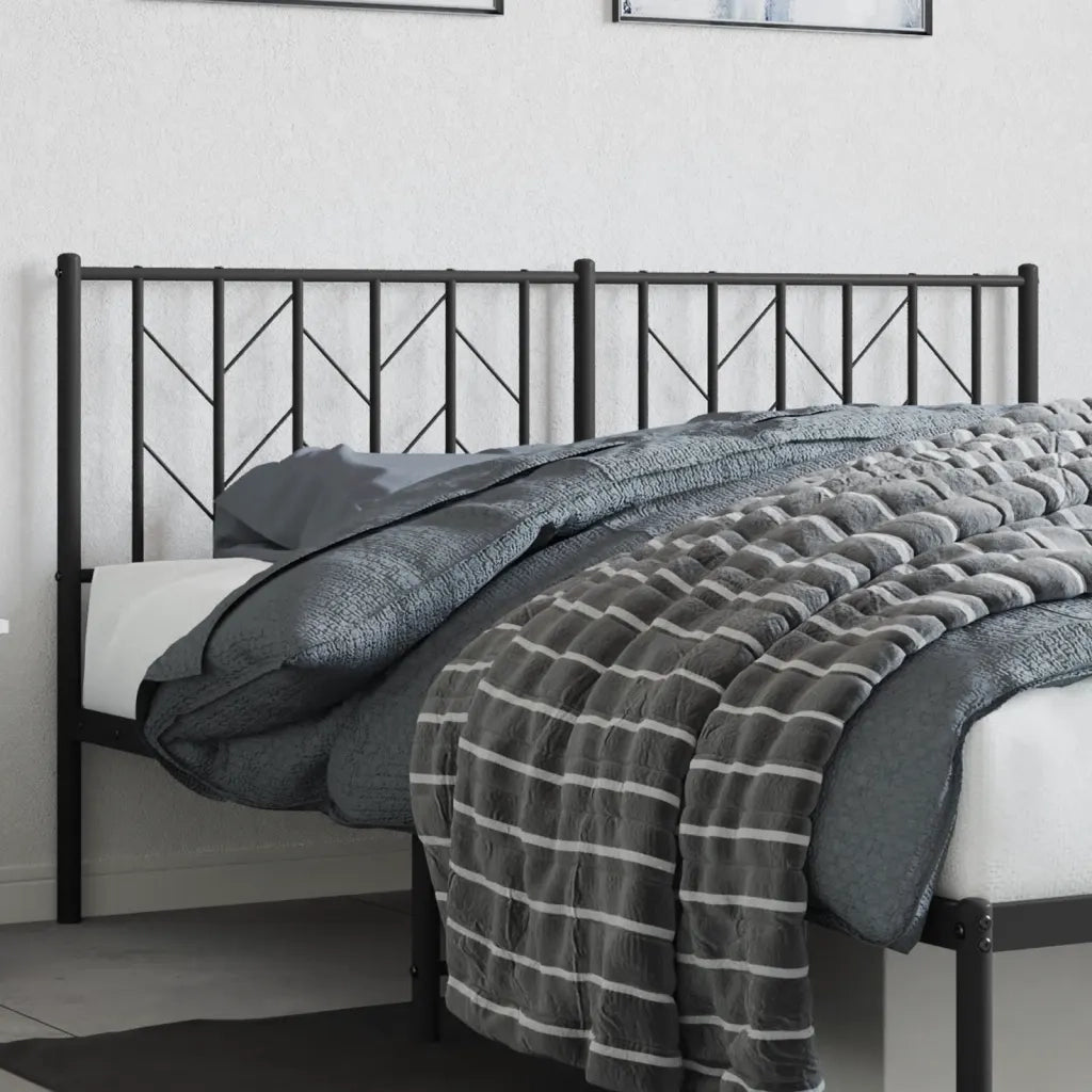 Testiera | Testata di Ricambio in Metallo Nero 160 cm