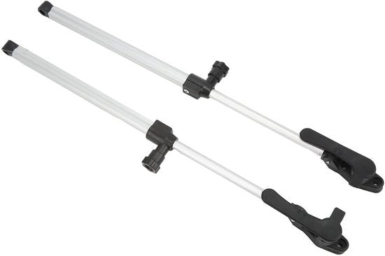 Supporte per Finestre Telescopiche in Alluminio Corrosione Resistente - Funzione di Apertura Automatica - Adatto per Camper/Jonche - 3 Pezzi - Lunghezza Massima 435 mm - Supporto per Finestre