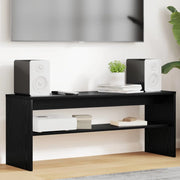 Mobile TV 100 x 30 x 40 cm Rovere Nero Legno ingegnerizzato 8000333