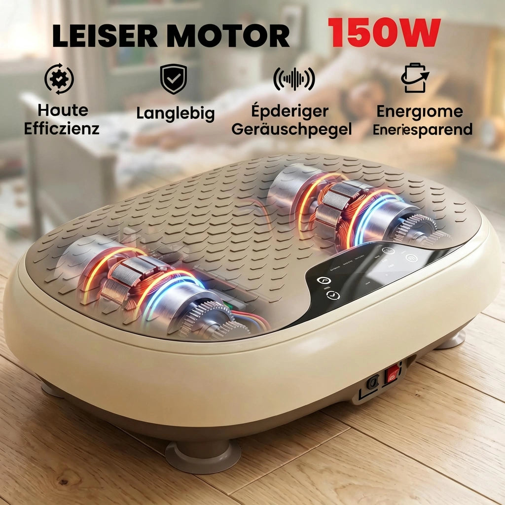 Piattaforma vibrante 20 velocità; 3 programmi; schermo LED e telecomando