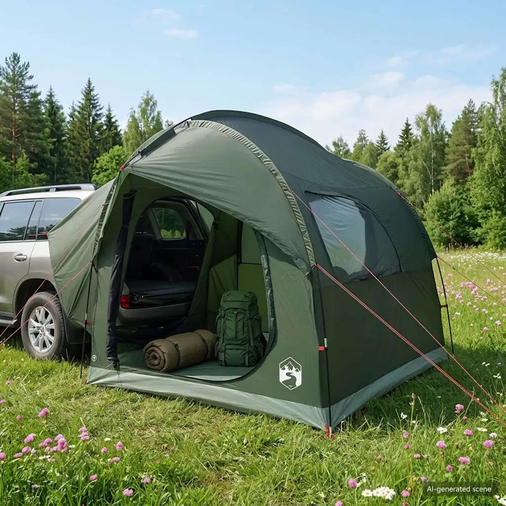 Tenda da auto con tetto Verde militare 239 x 210 x 210 cm 42028538