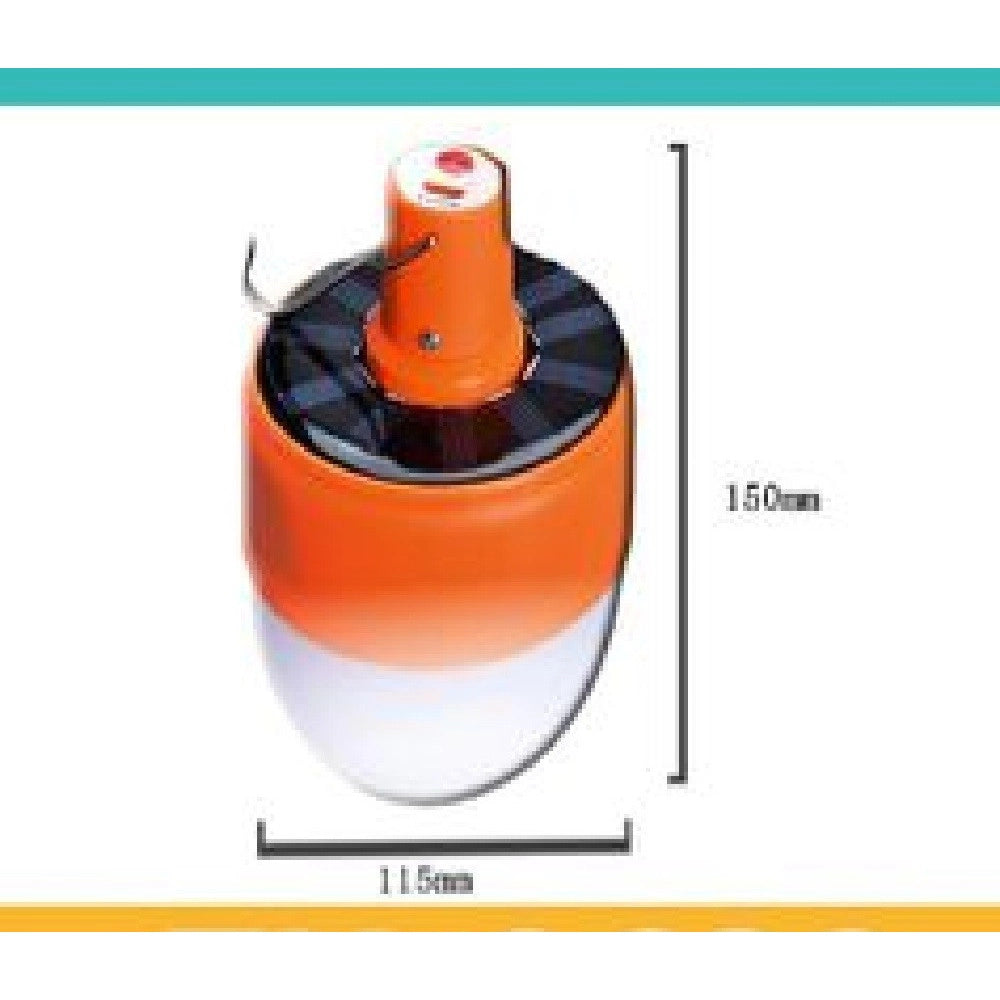 Trade Shop - Lampada Campeggio Portatile Solare Led Lanterna Gancio Ricaricabile Usb Tx-9639 -