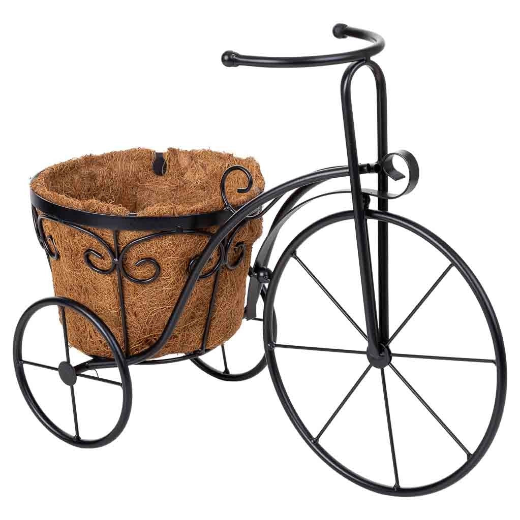 Portavaso per bicicletta nero, 46x20x35h cm