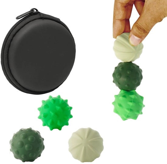 Set di Magneti con Copertura in Silicone (3 Pezzi - Verde - Grande)