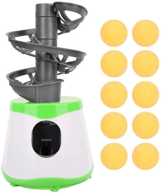 Robot da Tavolo da Allenamento Portatile - Lanciatore Automatico Leggero - Incluso 10 Palloni - Materiale ABS - Qualità affidabile