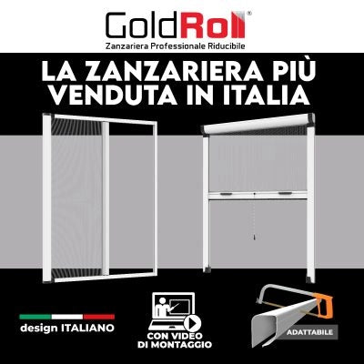 Zanzariera a Rullo Riducibile Laterale 160 x 250 Marrone 8017