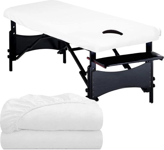 Kit di rivestimento PU impermeabile con foro per poltrona massaggi - Set di 2 - Asciugamani per asciugatrice - Cinturino per stiro - Tappetino massaggi impermeabile