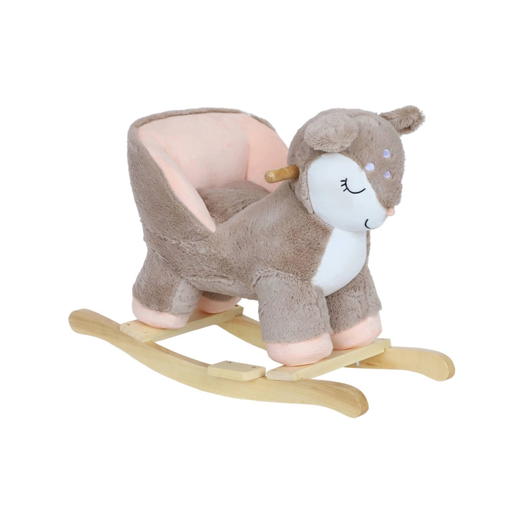 Sedia a dondolo cerbiatto per bambini, talpa