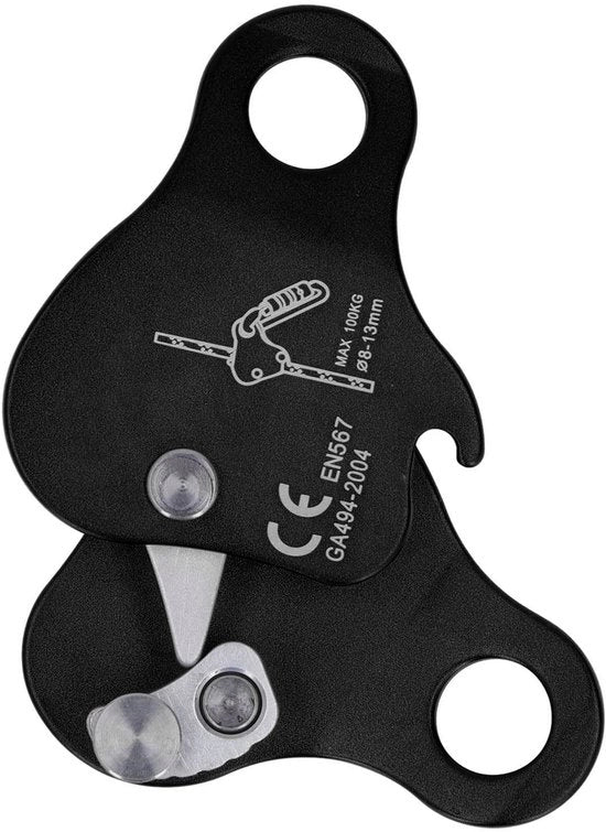 Klimgrijper Zelfremmend Professionale Veiligheidsklimtouwgrijper con Disegno Blokkeerstuk CE-gecertificeerd Capacità di sollevamento 5KN Adatto per funi 8-13 mm Klimgrijper